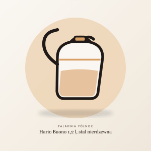 Hario Buono 1,2 l, stal nierdzewna