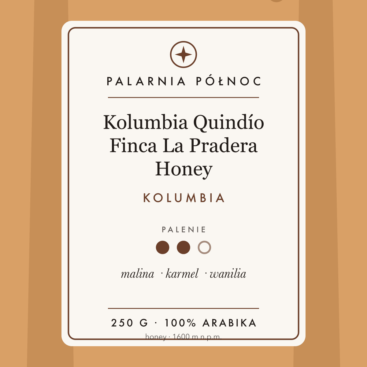 Kolumbia Quindío Finca La Pradera Honey