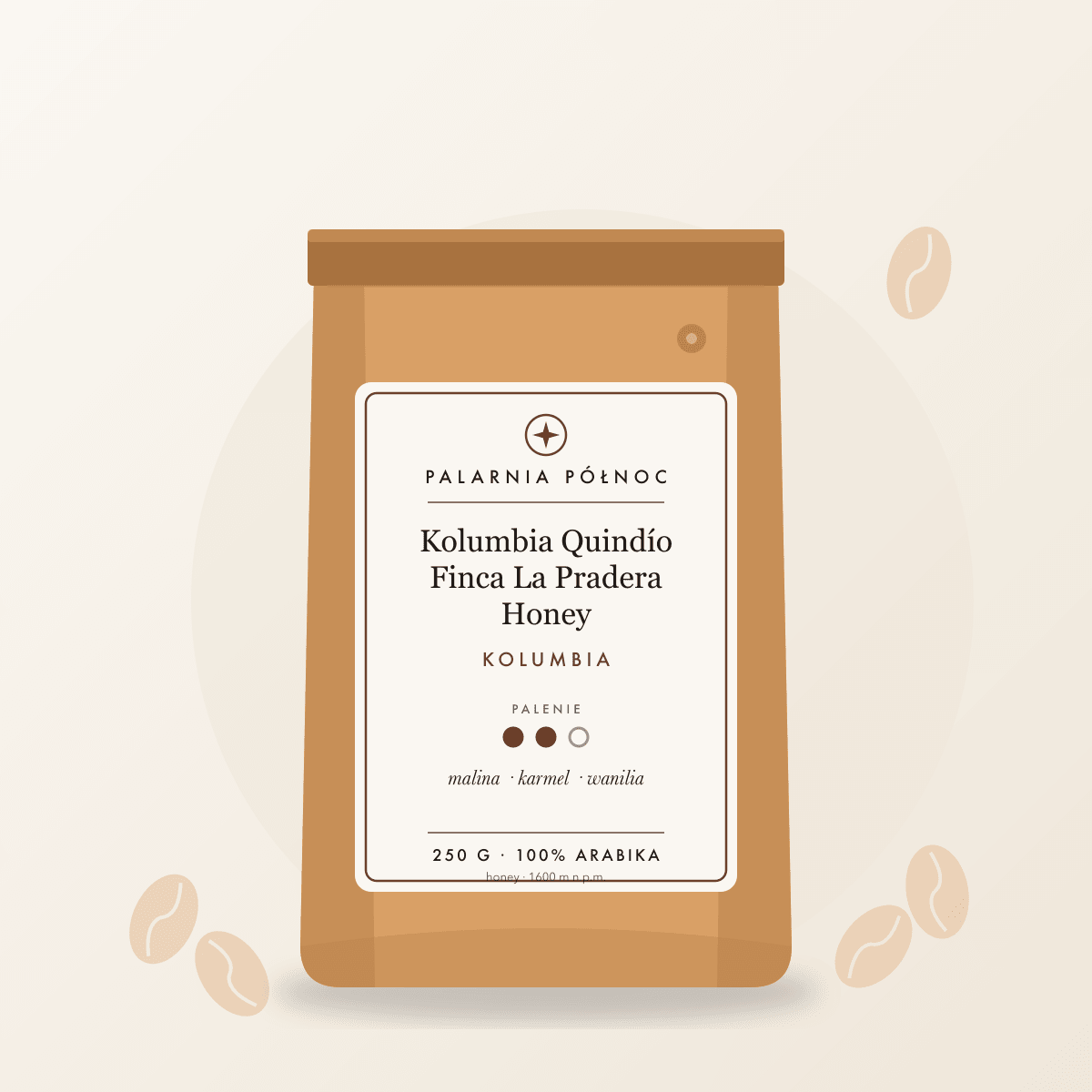 Kolumbia Quindío Finca La Pradera Honey