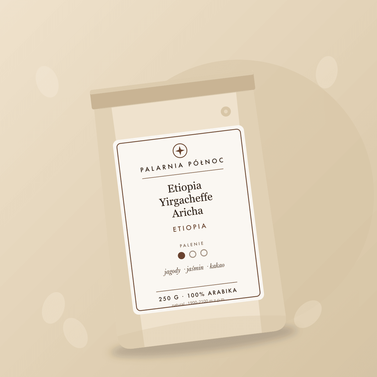 Etiopia Yirgacheffe Aricha – paczka kawy Palarnia Północ